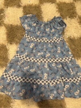 Disney frozen floral blue dress